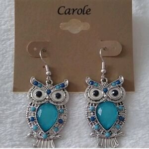 NWOT, Carole Owl Earrings
